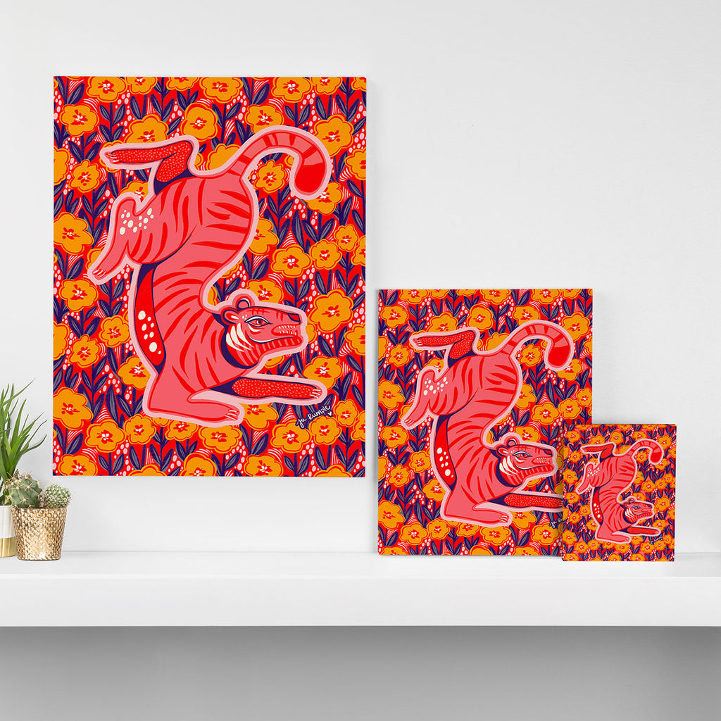 Golden Tiger Canvas Print Gallery Image 3