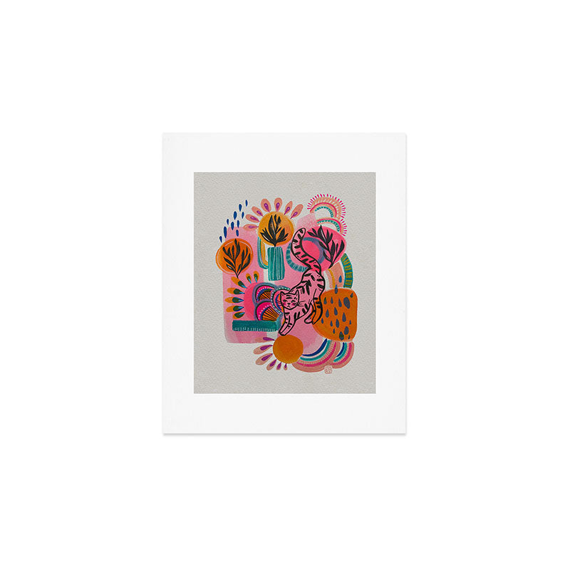Love cats in the wild Art Print Gallery Image 1