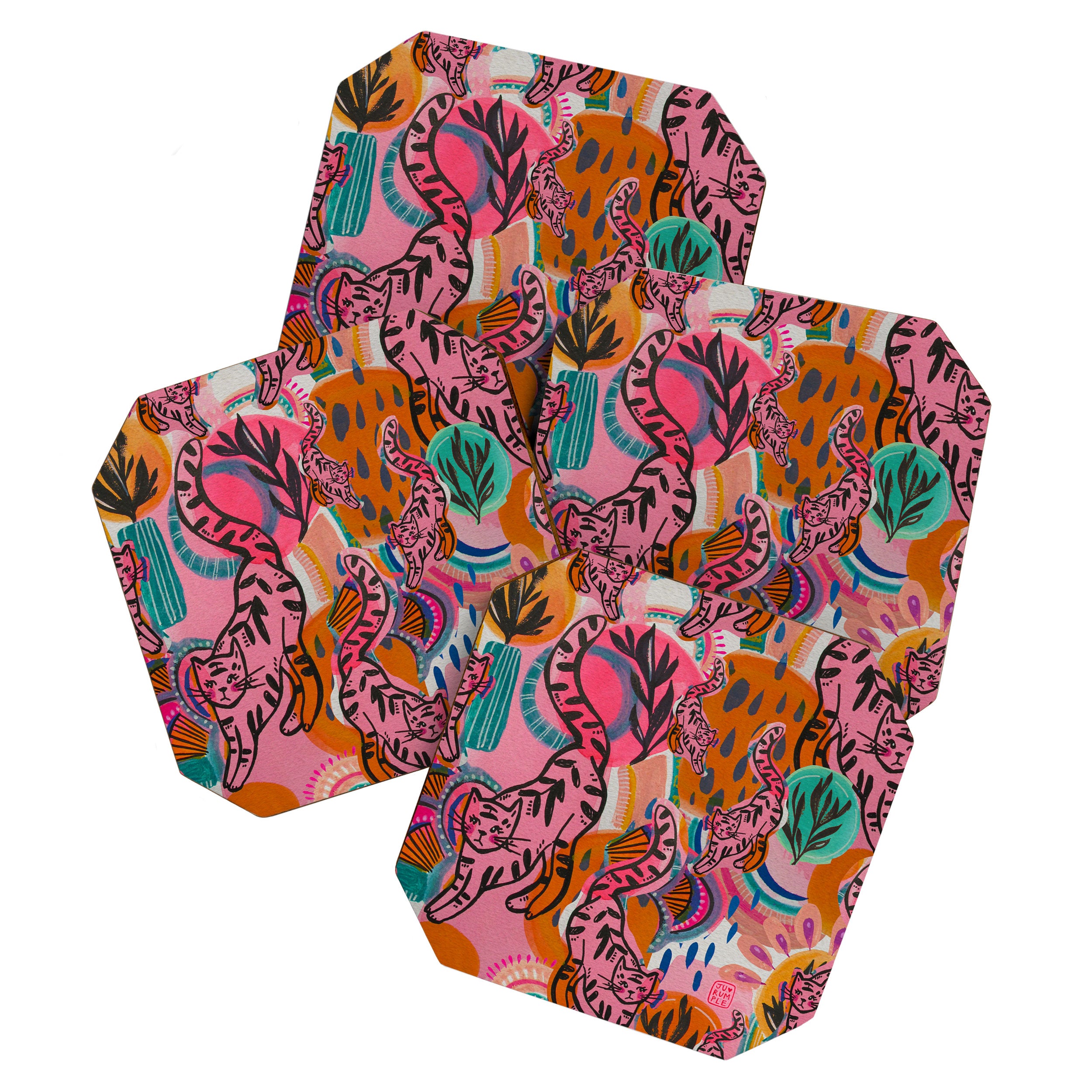 Love cats in the wild Coaster Gallery Image 1