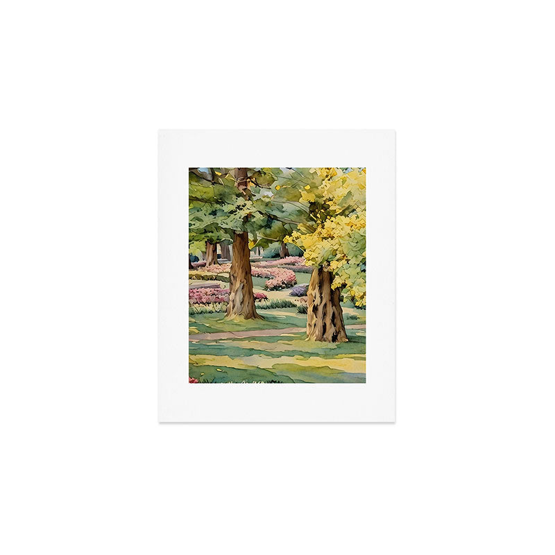 A beautiful day at the park Art Print Gallery Image 1