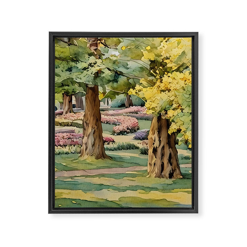 A beautiful day at the park Framed Canvas Print Gallery Image 8