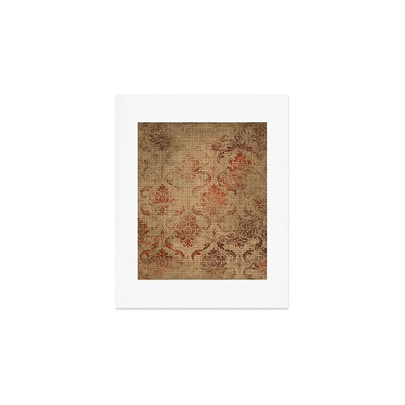 Aged Damask Texture 1 Art Print Gallery Image 1