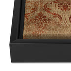 Aged Damask Texture 1 Framed Canvas Print Gallery Image 3