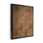 Aged Damask Texture 1 Framed Canvas Print Gallery Image 2