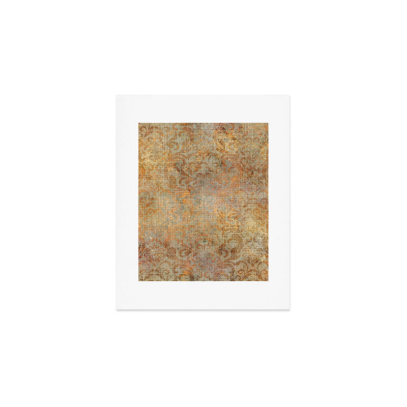 Aged Damask Texture 10 Art Print Gallery Image 1