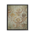 Aged Damask Texture 3 Framed Canvas Print Gallery Image 8