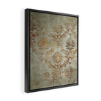 Aged Damask Texture 3 Framed Canvas Print Gallery Image 2