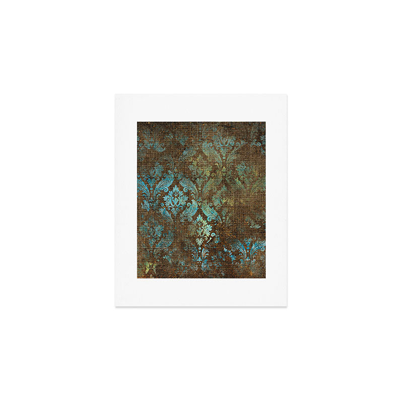 Aged Damask Texture 4 Art Print Gallery Image 1