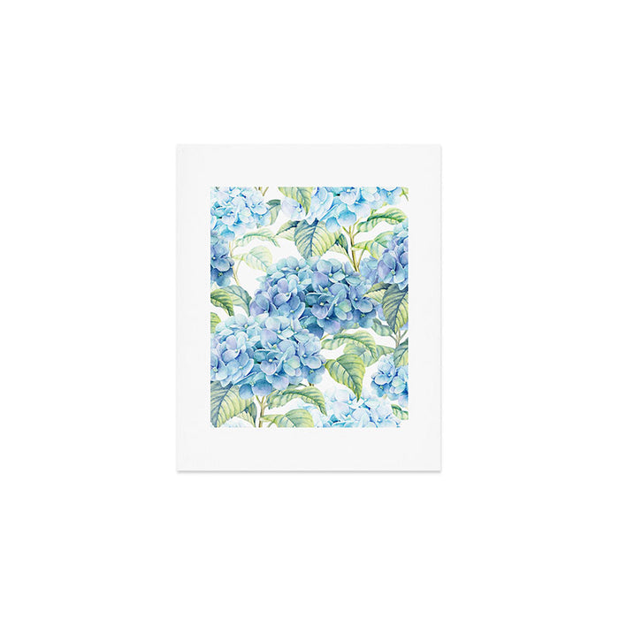 Blue Hydrangea Art Print Gallery Image 1