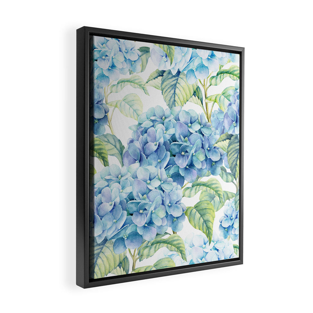 Blue Hydrangea Framed Canvas Print Gallery Image 2