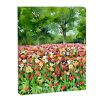 Colorful tulips field Canvas Print Gallery Image 8
