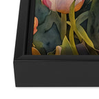 Colorful tulips watercolor Framed Canvas Print Gallery Image 3