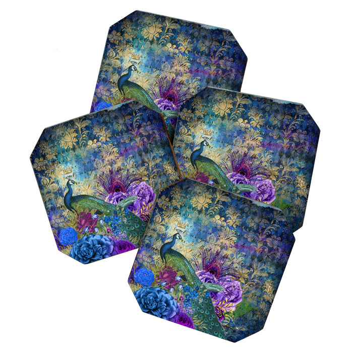 Feather Peacock 20 Coaster Gallery Image 1