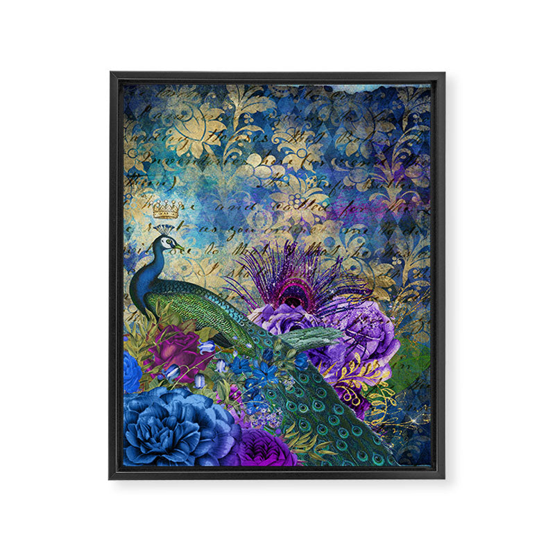 Feather Peacock 20 Framed Canvas Print Gallery Image 8