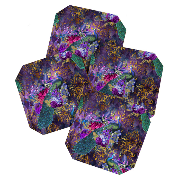 Feather Peacock 29 Coaster Gallery Image 1