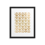 Gold swirls damask #4 Framed Art Print Gallery Image 6