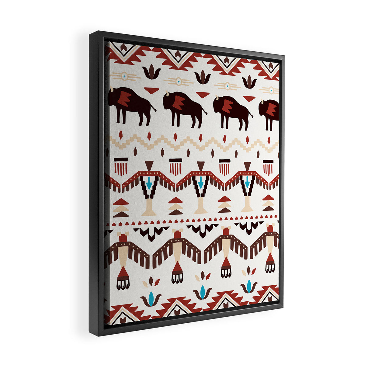 Native American 1 Framed Canvas Print Gallery Image 2