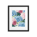 Pink Blue Hydrangea Framed Art Print Gallery Image 6