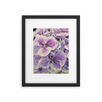 Purple hydrangea watercolor Framed Art Print Gallery Image 6