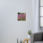 Purple tulips field  Art Print Gallery Image 3