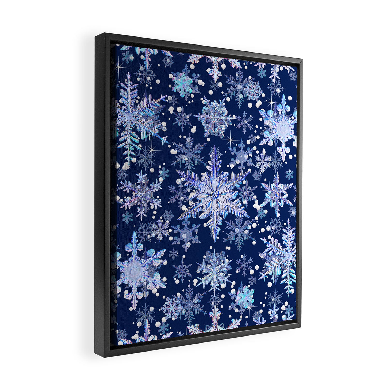 Snowflakes #3 Framed Canvas Print Gallery Image 2