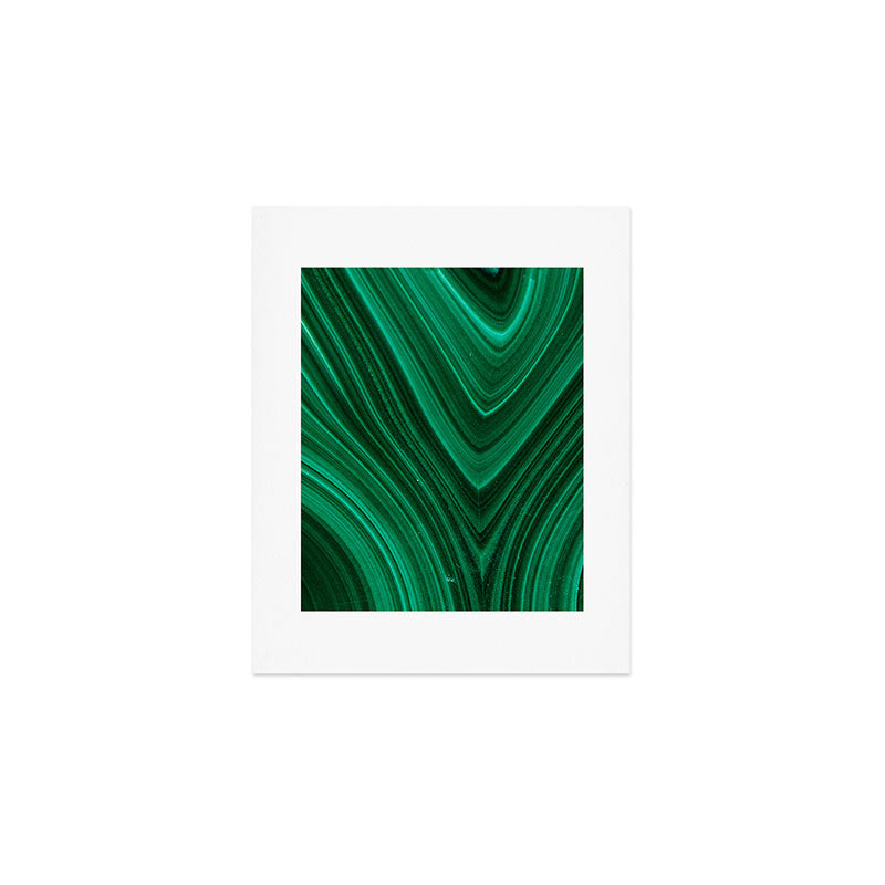 Malachite Green Marble Texture Art Print