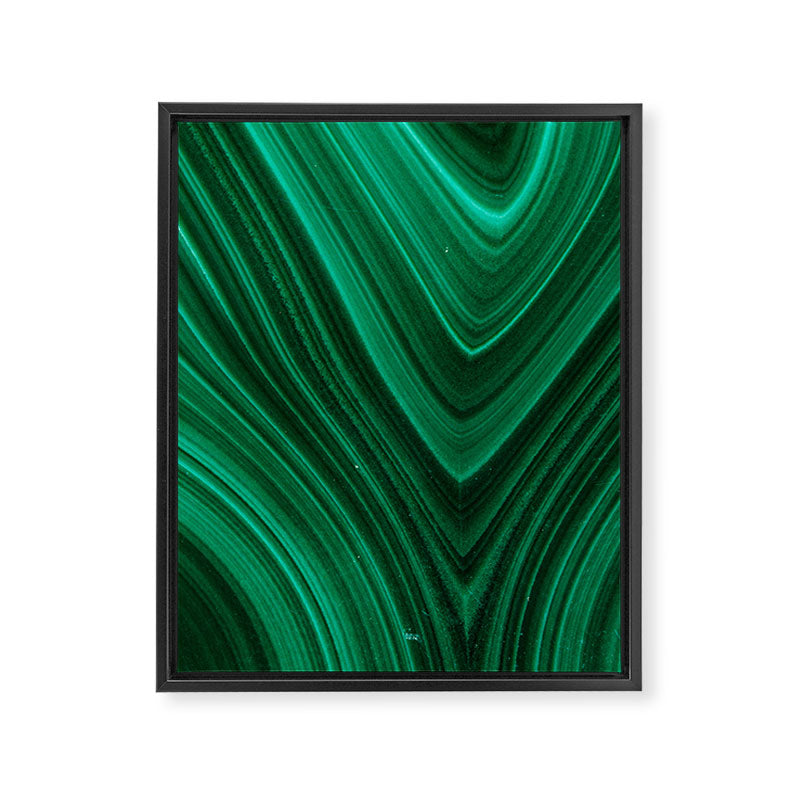 Malachite Green Marble Texture Framed Canvas Print Gallery Image 6