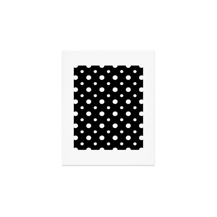 Polka-dot Black And White Art Print Gallery Image 1