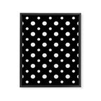 Polka-dot Black And White Framed Canvas Print Gallery Image 3