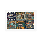 Vintage Surfing Poster Art Print Gallery Image 1