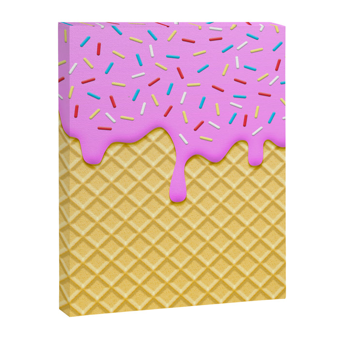 Strawberry Ice Cream Canvas Print Gallery Image 1