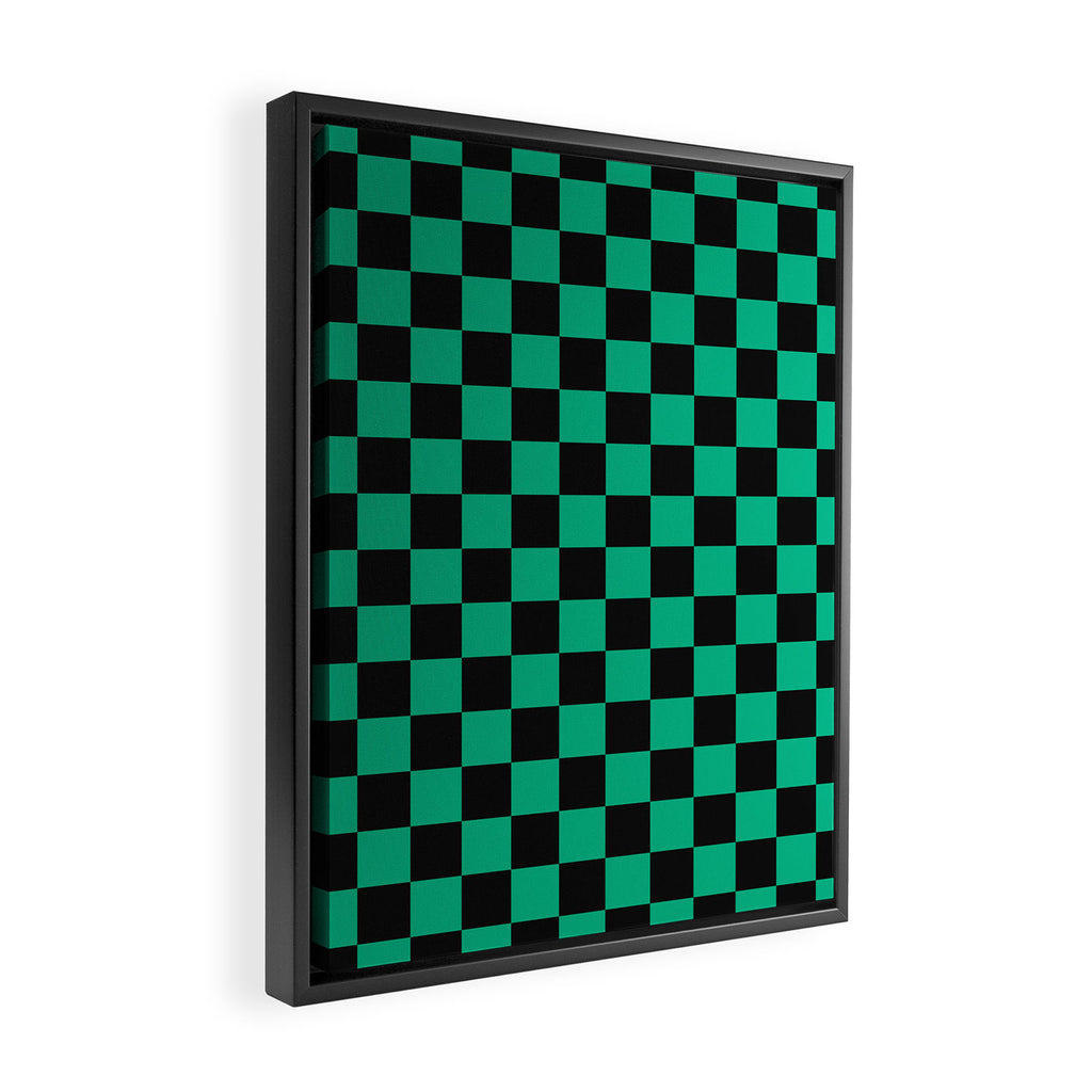 Tanjiro Pattern Framed Canvas Print Gallery Image 2
