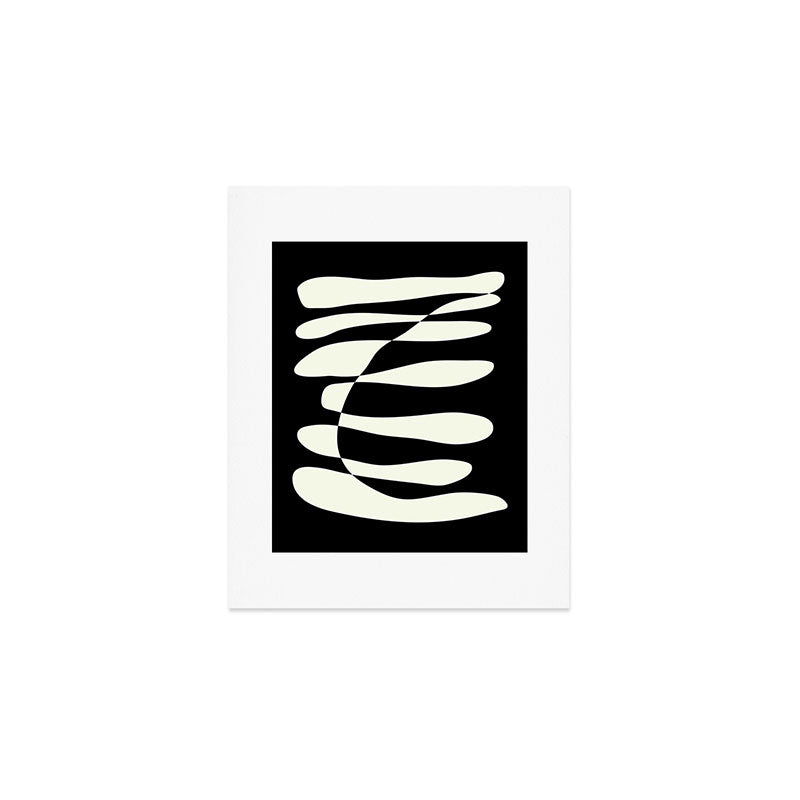 Abstract Composition in Black and White Art Print Gallery Image 1