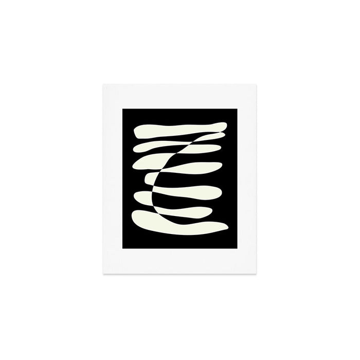 Abstract Composition in Black and White Art Print Gallery Image 1