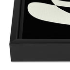 Abstract Composition in Black and White Framed Canvas Print Gallery Image 3