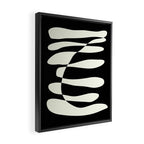 Abstract Composition in Black and White Framed Canvas Print Gallery Image 2