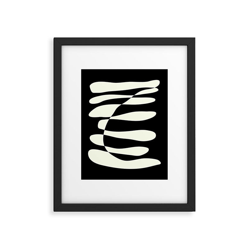 Abstract Composition in Black and White Framed Art Print Gallery Image 5