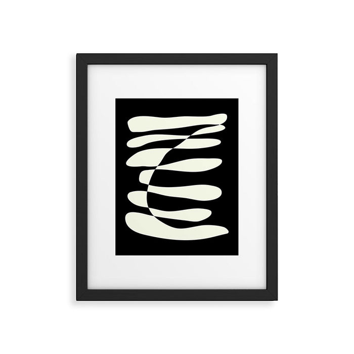 Abstract Composition in Black and White Framed Art Print Gallery Image 1