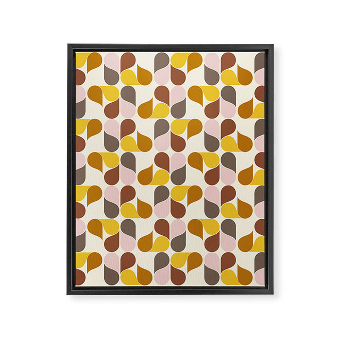 Abstract Leaves 1 Framed Canvas Print Gallery Image 1