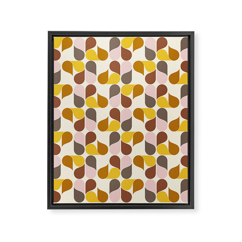 Abstract Leaves 1 Framed Canvas Print Gallery Image 8