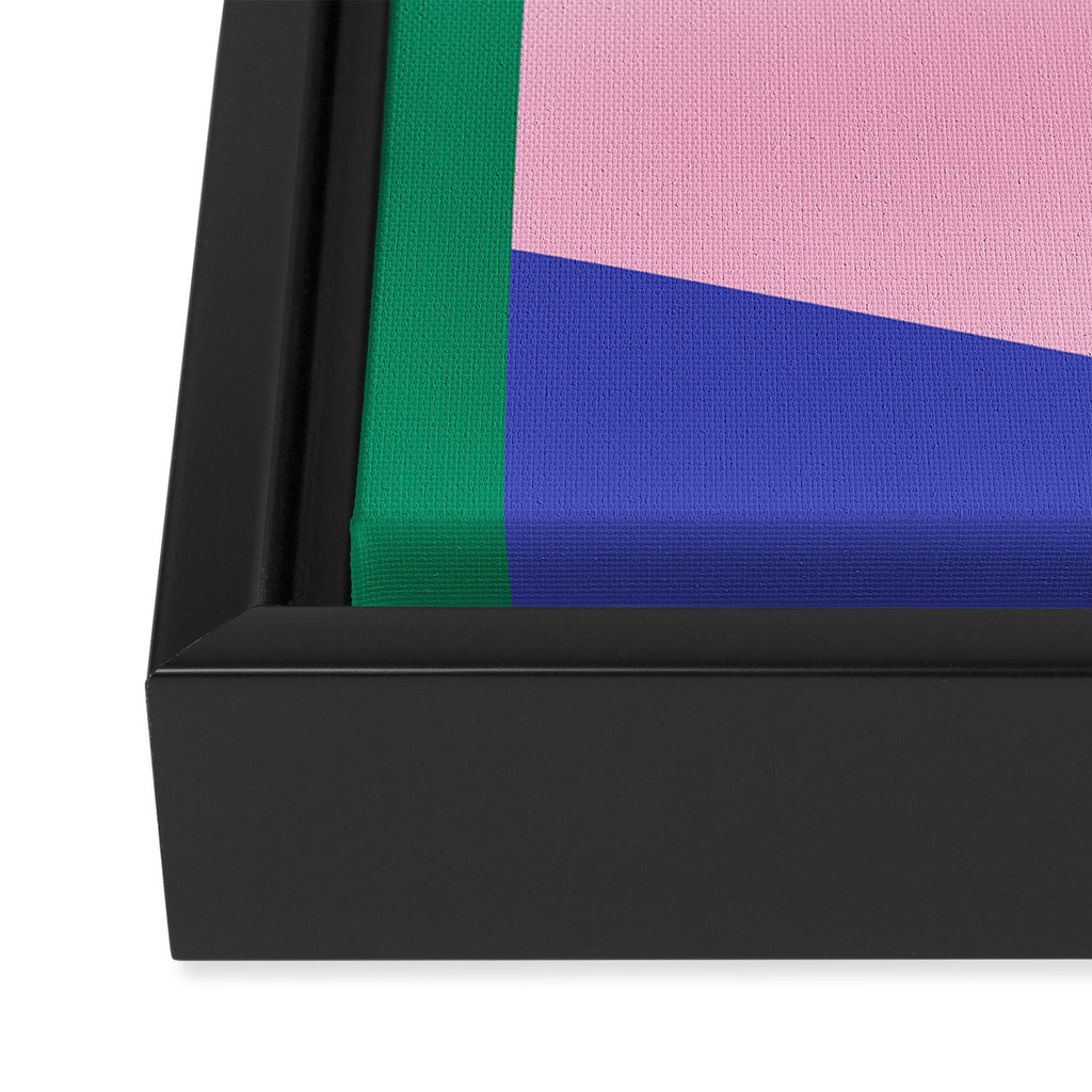Abstract Modern Colorblock Framed Canvas Print Gallery Image 3