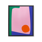 Abstract Modern Colorblock Framed Canvas Print Gallery Image 6