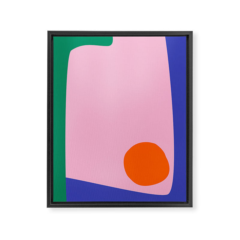 Abstract Modern Colorblock Framed Canvas Print Gallery Image 6