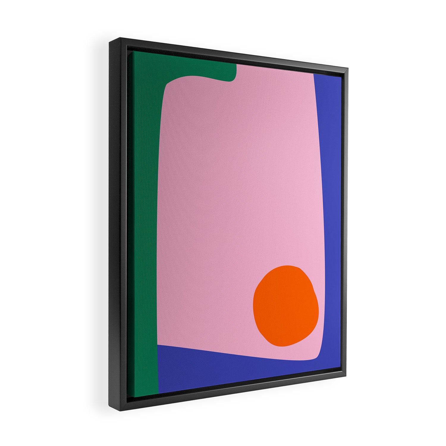 Abstract Modern Colorblock Framed Canvas Print Gallery Image 2