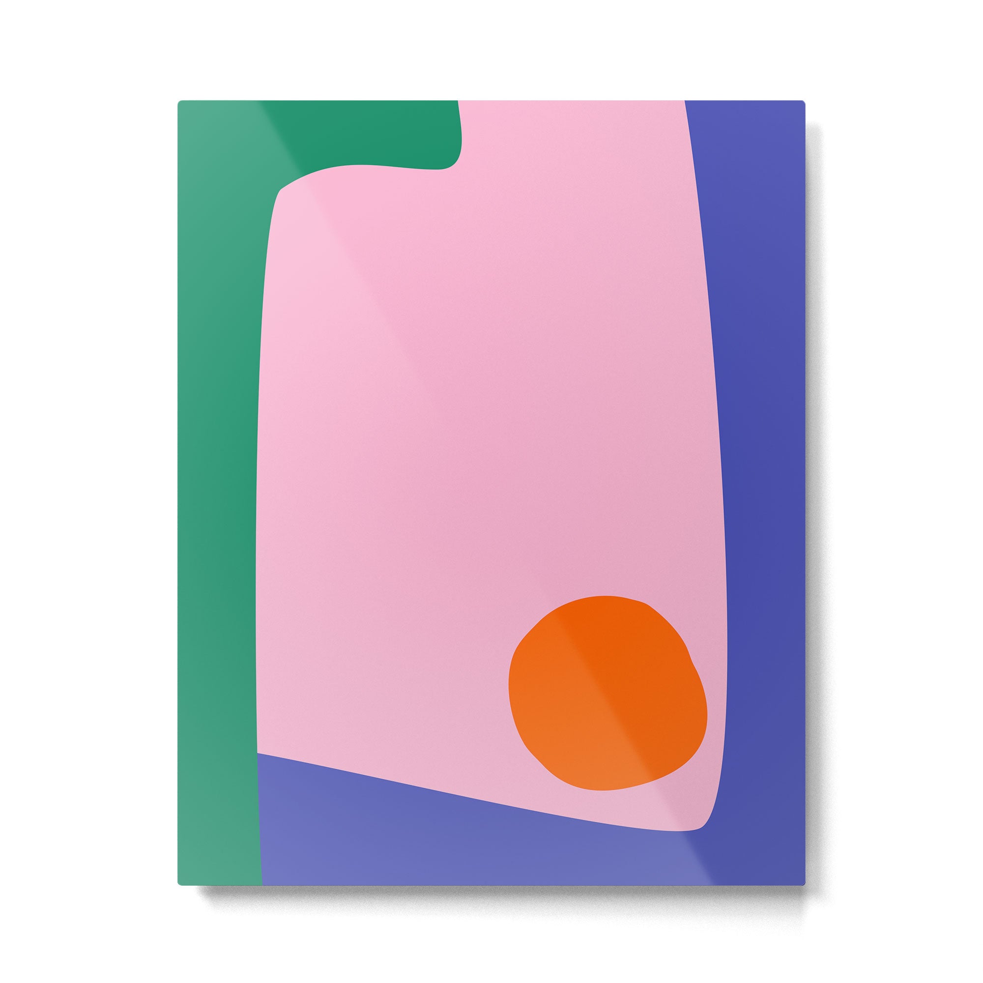 Abstract Modern Colorblock Metal Print Gallery Image 4