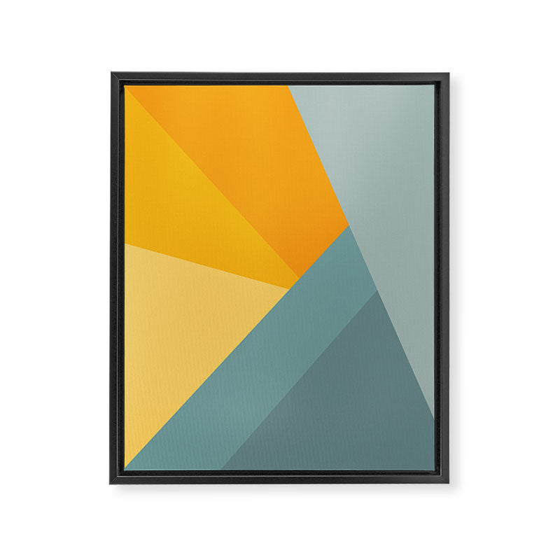 Abstract Mountain Sunrise Framed Canvas Print Gallery Image 6