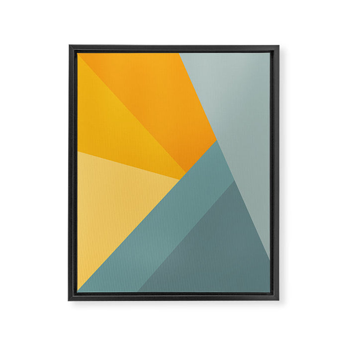 Abstract Mountain Sunrise Framed Canvas Print Gallery Image 1