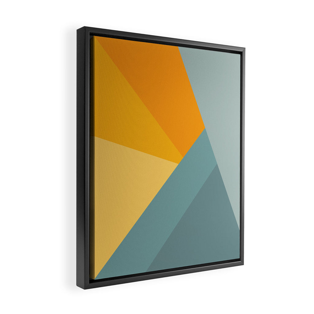 Abstract Mountain Sunrise Framed Canvas Print Gallery Image 2