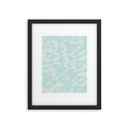 Abstract Pastel Blue Ripple Framed Art Print Gallery Image 5