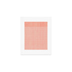 Abstract Stripes in Coral Art Print Gallery Image 1